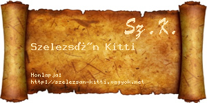 Szelezsán Kitti névjegykártya
