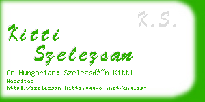 kitti szelezsan business card